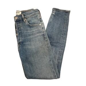 AGOLDE Nico High Rise Skinny Jeans Light Wash Size 24